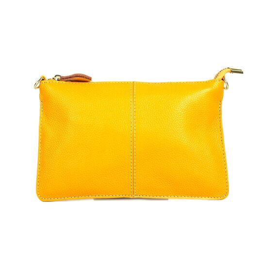Женская сумка клатч, желтая П1887
