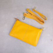 Женская сумка клатч, желтая П1887
