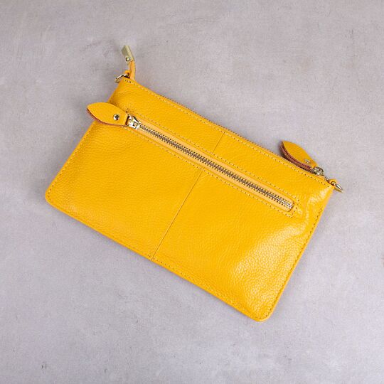 Жіноча сумка клатч, жовта П1887
