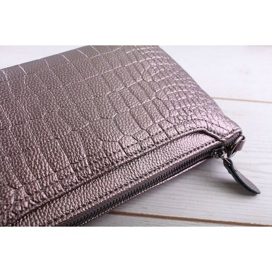 Женская сумка клатч, бронза П1892