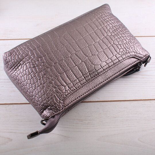 Женская сумка клатч, бронза П1892