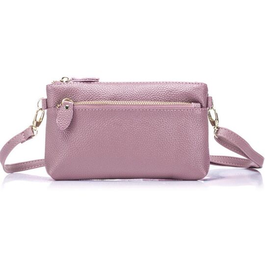 Женская сумка клатч, розовая П1894