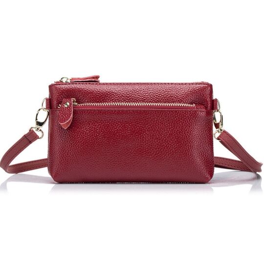 Жіноча сумка клатч, червона П1896