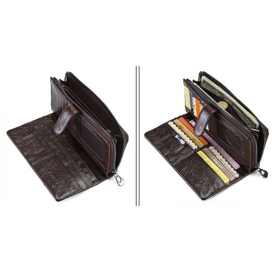 Портмоне чоловіче Contact'S, коричневий П1909