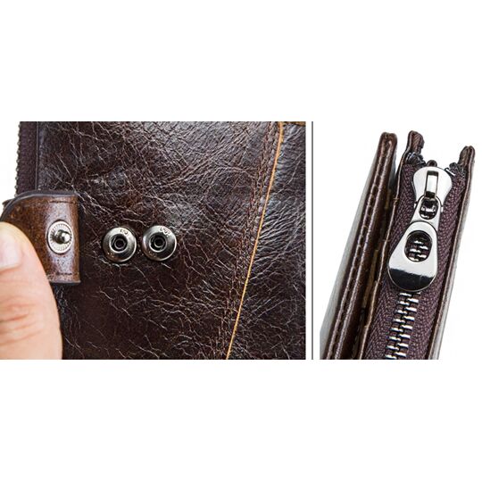 Портмоне чоловіче Contact'S, коричневий П1909