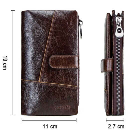 Портмоне чоловіче Contact'S, коричневий П1909