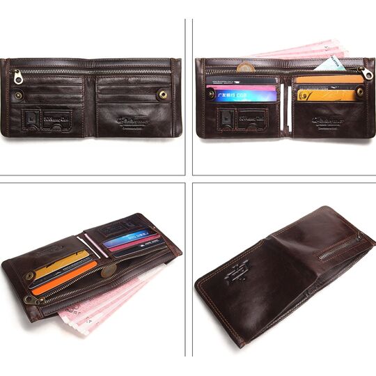 Гаманець чоловічий Contact'S, коричневий П1911