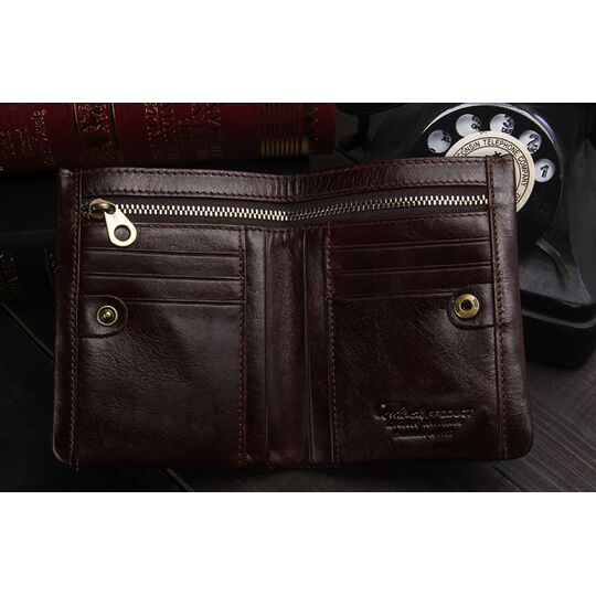 Кошелек мужской Contact’S, коричневый П1912