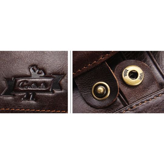 Кошелек мужской Contact’S, коричневый П1912