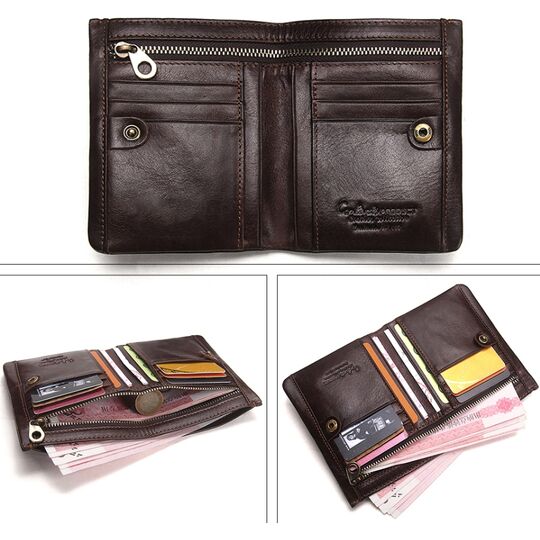 Кошелек мужской Contact’S, коричневый П1912