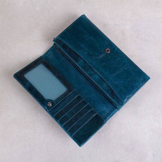 Жіночий гаманець клатч Contact'S, синій П1913