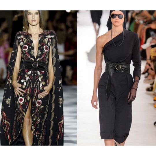 Жіночий пояс, чорний П2743