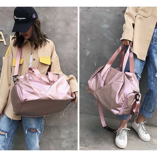 Женская сумка спортивная, черная П1949