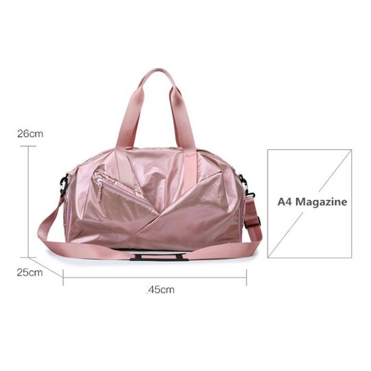 Женская сумка спортивная, черная П1949