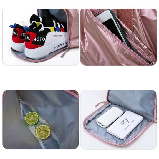 Женская сумка спортивная, черная П1949