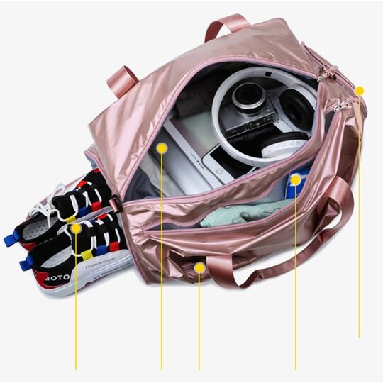 Женская сумка спортивная, белая П1950