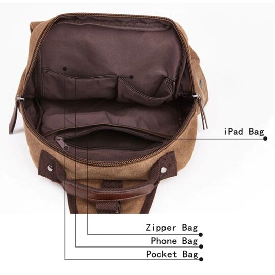 Мужской рюкзак SCIONE, черный П1962