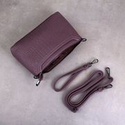 Женская сумка клатч, фиолетовая П1972