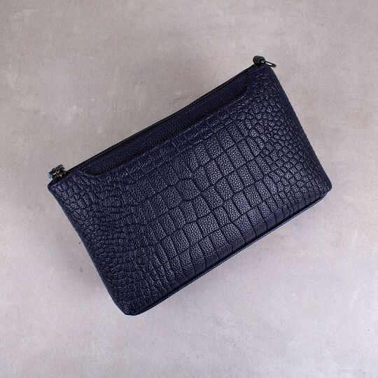 Жіноча сумка клатч, синя П1974