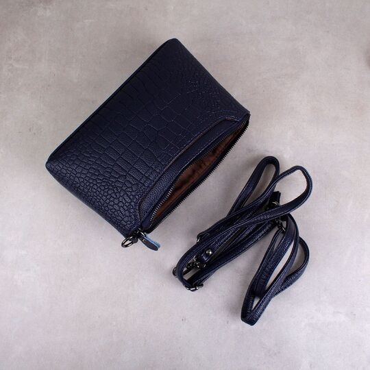 Жіноча сумка клатч, синя П1974