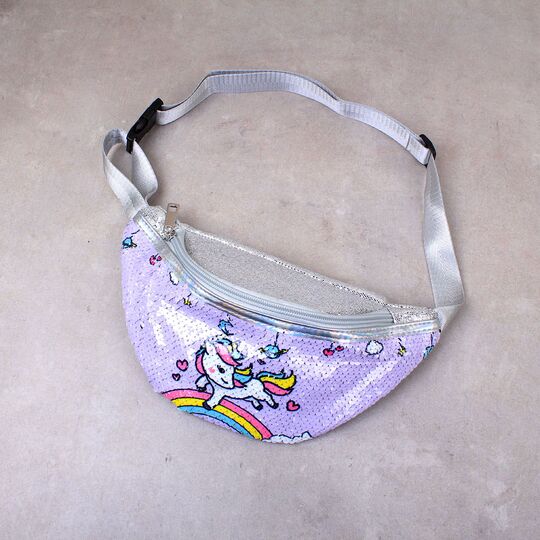 Детская сумка поясная, бананка, Единорог, П1980