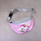 Дитяча сумка поясна, бананка, Єдиноріг, рожева П1981