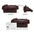 Поясна сумка для чоловіків KAVIS, коричнева П1988