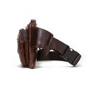 Поясна сумка для чоловіків KAVIS, коричнева П1988