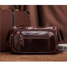Поясна сумка для чоловіків KAVIS, коричнева П1988