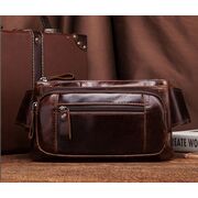 Поясная сумка для мужчин KAVIS, коричневая П1988