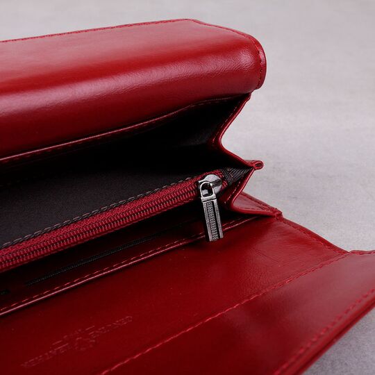 Женский кошелек KAVIS, красный П1989