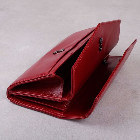 Женский кошелек KAVIS, красный П1989