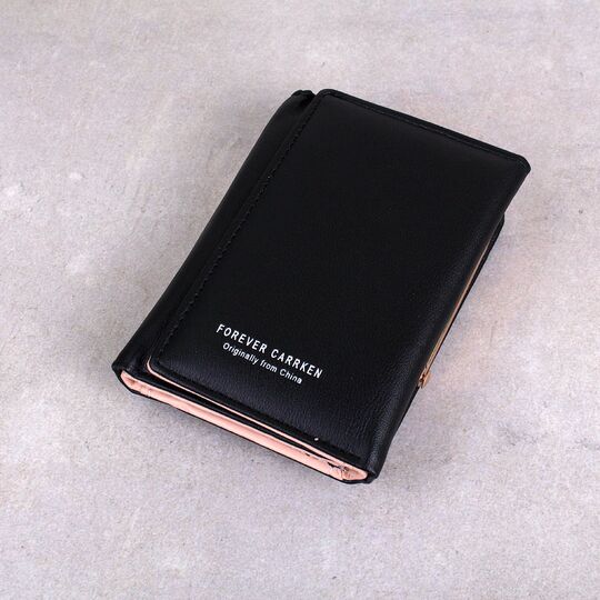 Женский кошелек "HENGSHENG", черный П2003