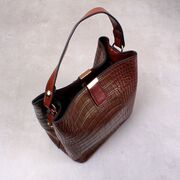Жіноча сумка, коричнева П2006