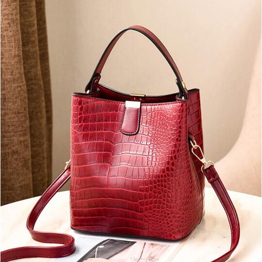 Женская сумка, красная П2007