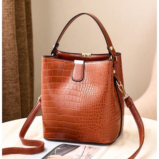 Женская сумка, коричневая П2009
