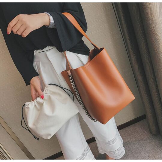 Жіноча сумка, коричнева П2011