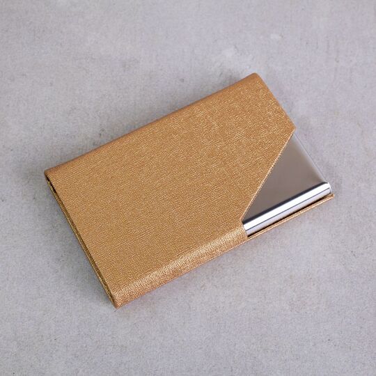 Візитниця RFID, золотиста П2017