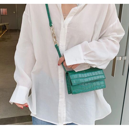 Жіноча сумка клатч, зелена П2024