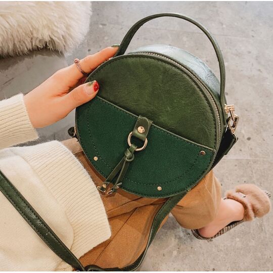 Женская сумка, зеленая П2028