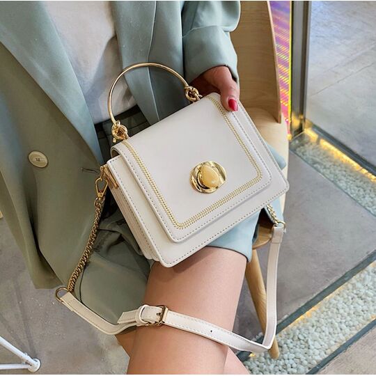 Жіноча сумка клатч, біла П2033