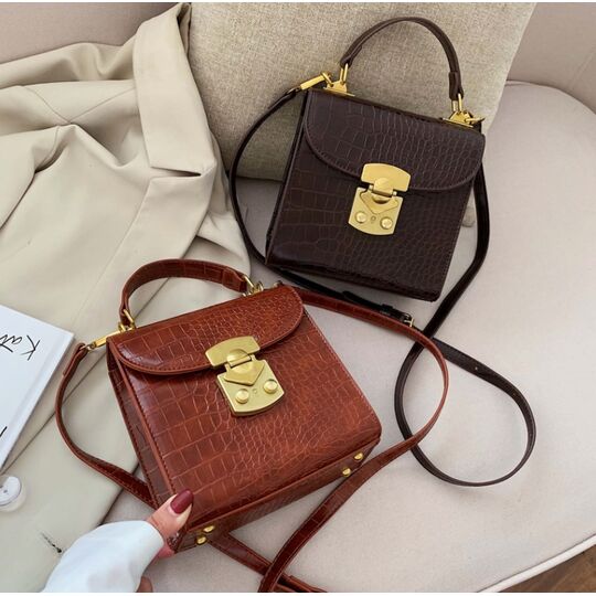 Женская сумка клатч, коричневая П2034