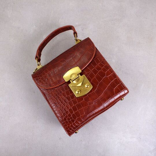 Жіноча сумка клатч, коричнева П2036