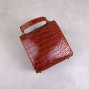 Женская сумка клатч, коричневая П2036