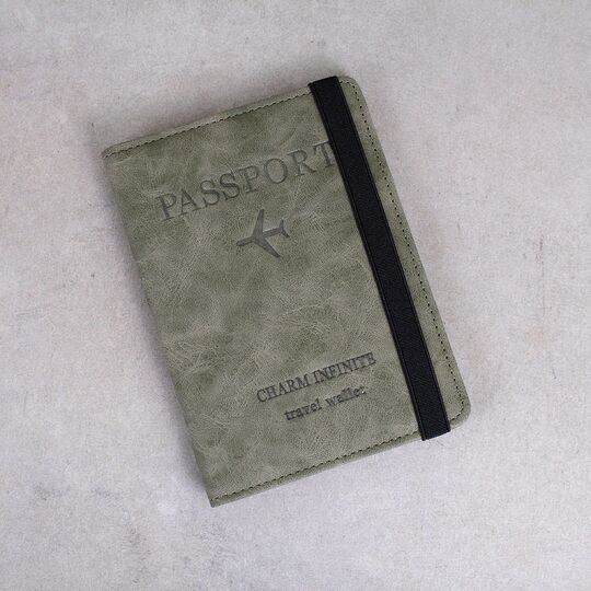 Обкладинка для паспорта, сіра П2037