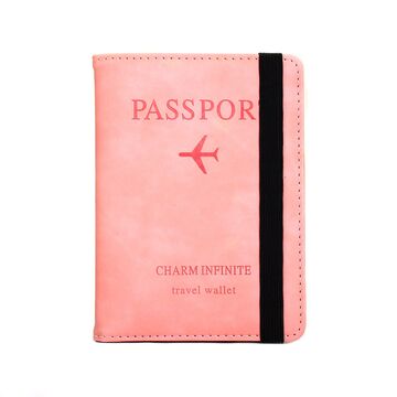 Обкладинка для паспорта, рожева П2038