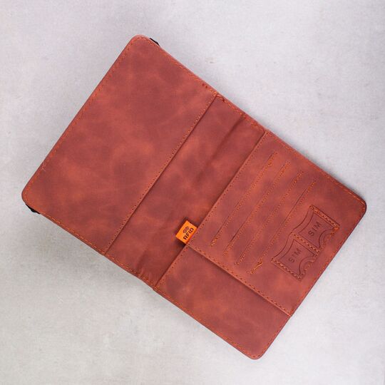 Обложка для паспорта, коричневая П2039