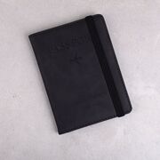 Обложка для паспорта, черная П2040