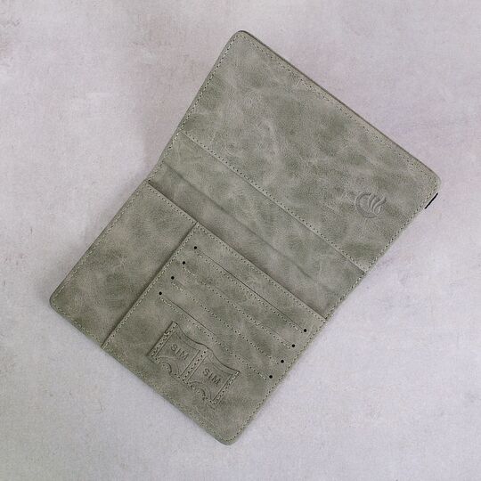 Обложка для паспорта, зеленая П2043