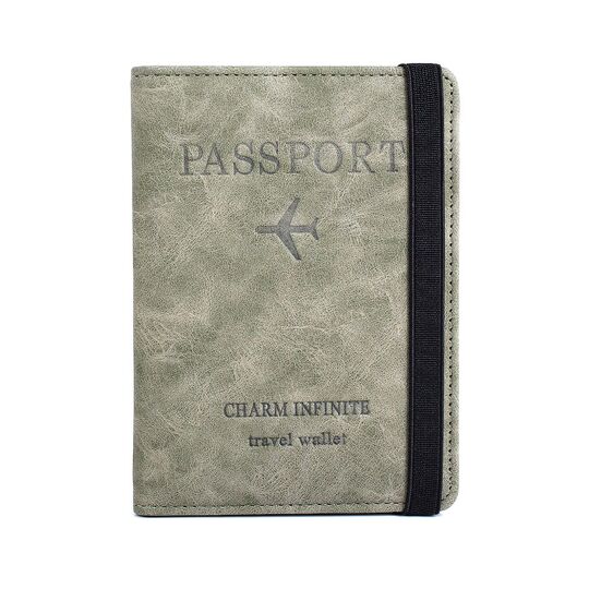 Обложка для паспорта, зеленая П2043